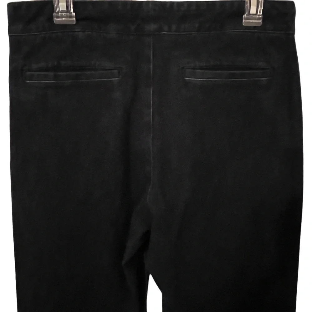 Soft Surroundings Dark Blue Wash Denim Trousers Size 10 Tall